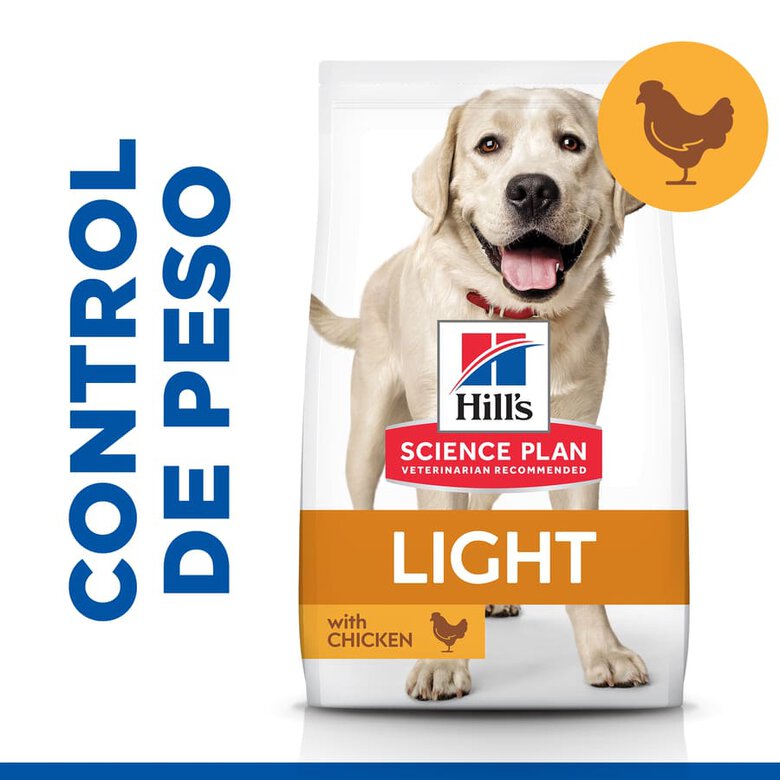Hill's Science Plan Light Adult Pollo pienso para perros, , large image number null